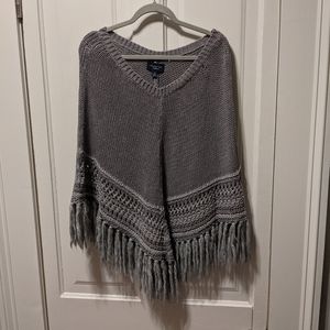 Gray American Eagle Poncho